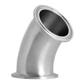2-1/2 in. 2KMP 45 Degree Elbow (3A) 316L Stainless Steel Sanitary Fitting View 2