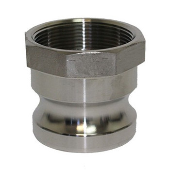 2-1/2 in. Type A Adapter 316 Stainless Steel Camlock Fitting Male Adapter x Female NPT Thread