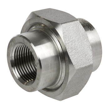 2 in. Threaded NPT Union 304/304L 3000LB Stainless Steel Pipe Fitting