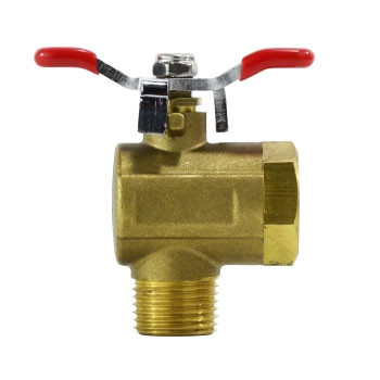 3/8 in. 250 PSI, Right Angle Tee Handle Brass Ball Valve