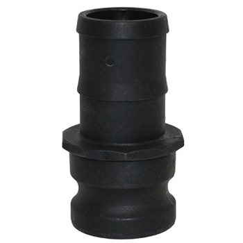 1 in. Type E Adapter Polypropylene Male Adapter x Hose Shank, Cam & Groove/Camlock Fitting