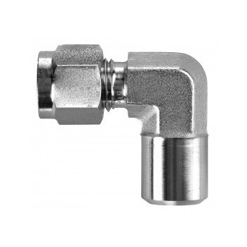 3/4 in. Tube x 3/4 in. Pipe - Male Pipe Weld Elbow - Double Ferrule - 316 Stainless Steel Compression Tube Fitting
