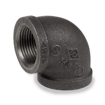3/4 in. Pipe Fitting Ductile Iron 90 Degree Elbow, NPT Threads, 300#, UL/FM