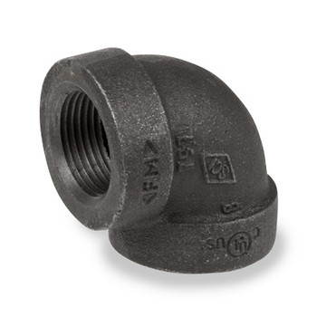2-1/2 in. Pipe Fitting 90 Degree Elbow Cast Iron Threaded NPT Class 125 UL/FM