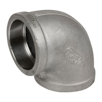2 in. Pipe Fitting Stainless Steel Socket Weld Pipe 90 Degree Elbow, Cast 150# 316SS