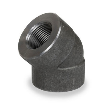 2-1/2 in. 3000# Pipe Fitting Forged Carbon Steel 45 Degree Elbow NPT Threaded