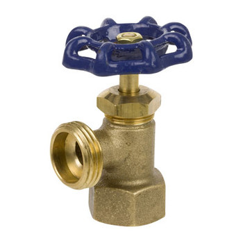 1/2 in. Cast Brass 125 CWP FIP Inlet Boiler Drain - Series 100