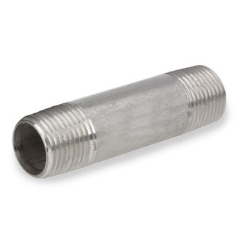1/4 in. x 12 in. Schedule 80 - NPT Threaded - 304/304L Stainless Steel Pipe Nipple