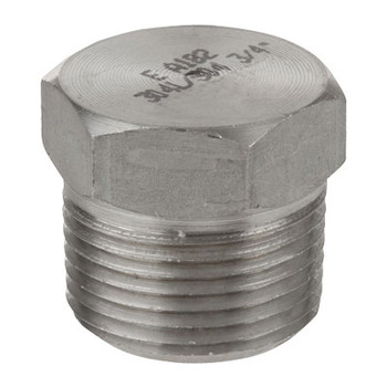 1/8 in. 1000# Stainless Steel Pipe Fitting Hex Head Plugs 304 SS NPT Threaded