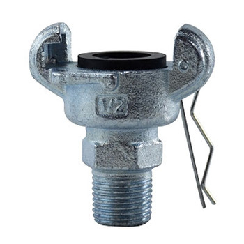 3/8 in. Ductile Iron Male NPT End Universal Coupling Hose Accessor
