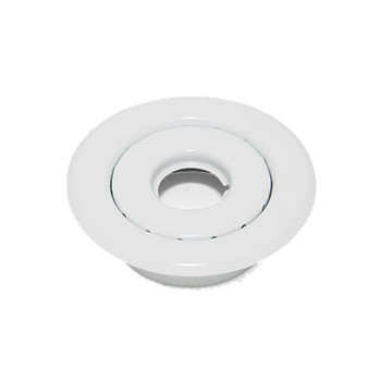 1/2" IPS 2-Pc. Recessed Short Skirt Canopy Fire Sprinkler Escutcheons (Cover) White Powder Coated