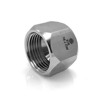 3/8 in. Tube Cap 316 Stainless Steel Hydraulic JIC 37° Tube Fitting Adapter