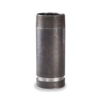 3" x 2-5/8" Threaded x Grooved Adapter Nipple, Schedule 40 Seamless Carbon Steel