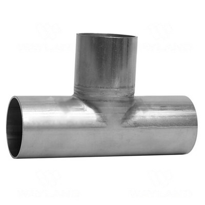 3 in. Tube OD - Unpolished Long Weld Tee (7W-UNPOL) 316L Stainless Steel Tube OD Buttweld Fitting