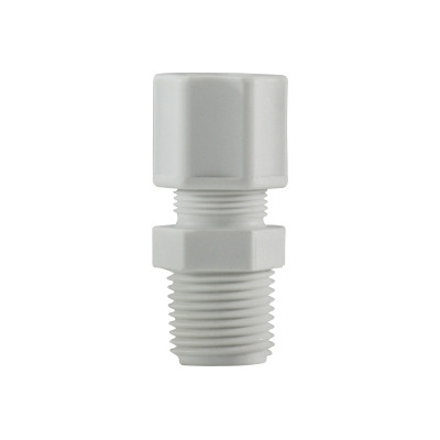3/8 in. x 1/2 in. Compression x MIP, Polypropylene Compression Male Connector/Adapter, FDA & NSF Listed