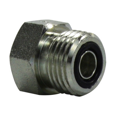 9/16-18 ORFS Plug, Steel O-Ring Face Seal Hydraulic Adapter, SAE