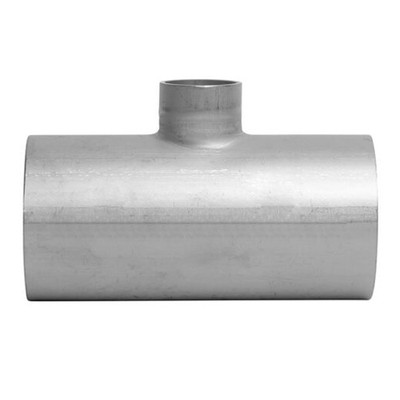 3 in. x 2 in. Unpolished Reducing Short Weld Tee (7RWWW-UNPOL) 316L Stainless Steel Tube OD Fitting