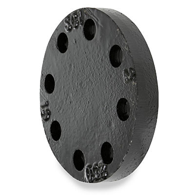 10 in. Black Ductile Iron 300# Blind Pipe Flange - (AWWA C110 / ASME B16.42)