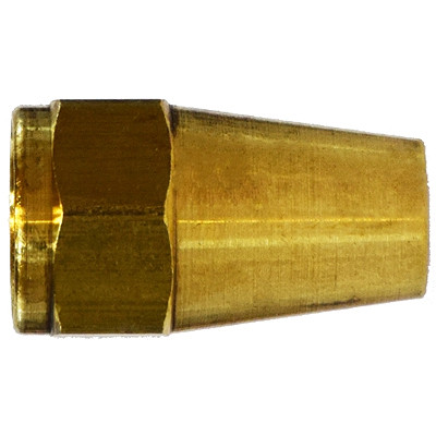 1/4 in. UNF Threaded Long Rod Nut, SAE# 010111, SAE 45 Degree Flare Brass Fitting