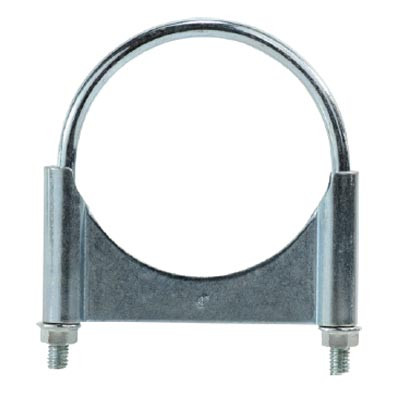 4-1/2 in. Guillotine Style U-Bolt Muffler Hose Clamps, Zinc Plated Carbon Steel Corrosion Resistant, Complete 360 Deg. Heavy Duty Seal