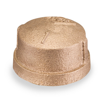 1 in. NPT Threaded Cap - 125# Lead Free Brass Pipe Fitting