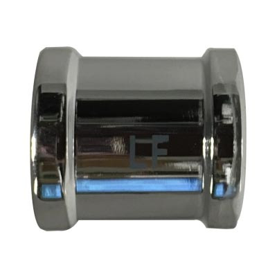 3/8 in. Female NPT Threaded - Full Coupling - Chrome Plated Lead Free Brass Pipe Fitting - AB1953
