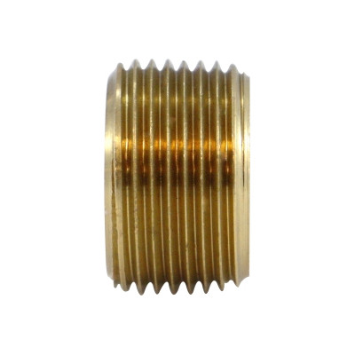 3/4 in. x 3/8 in. Face Bushing - MIP x FIP - NPTF Threads - 1000 PSI Max - Brass Pipe Fitting