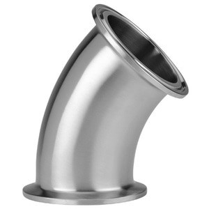 2 in. Tube OD - 45 Degree Clamp Elbow - 2KMP - 304 Stainless Steel Sanitary Fitting (3-A)
