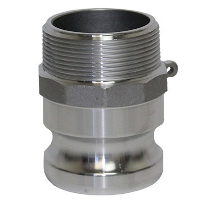1/2 in. Type F Adapter Aluminum Male Adapter x Male NPT Thread, Cam & Groove/Camlock Fitting