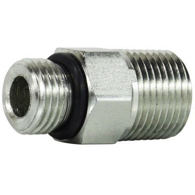1-5/8-12 x 1-1/4 in. O-Ring to Pipe Adapter Steel O-Ring Hydraulic Adapter
