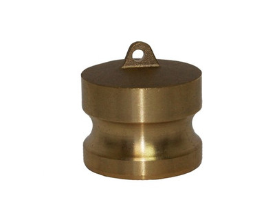 1-1/4 in. Type DP Dust Plug Brass Camlock Fitting Male End Adapter