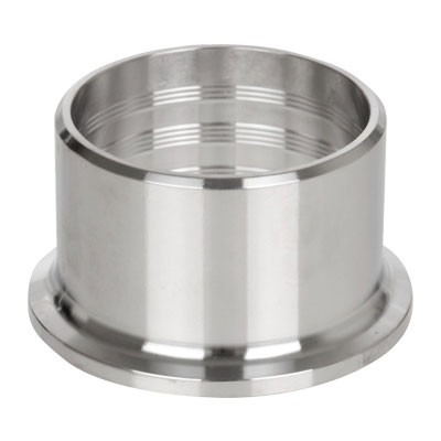 4 in. Roll-On Ferrule (14RMP) 316L Stainless Steel Sanitary Clamp Fitting (3A)