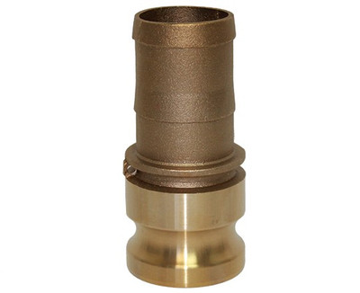 1-1/2 in. Type E Adapter Brass Camlock Fitting Male Adapter x Hose Shank