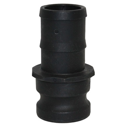 3 in. Type E Adapter Polypropylene Male Adapter x Hose Shank, Cam & Groove/Camlock Fitting