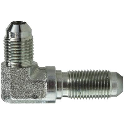 1-1/16-12 JIC x 1-1/16-12 JIC Steel Bulkhead Union Elbow Hydraulic Adapter (Cr3+ Chrome Plated)