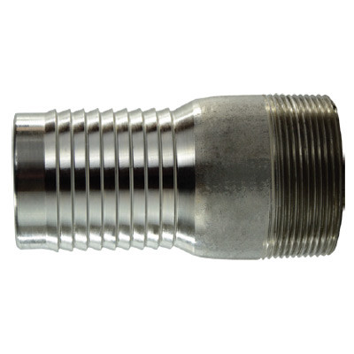 1-1/4 in. King Combination Nipple (KC), Thread x Hose Barb, 316 Stainless Steel