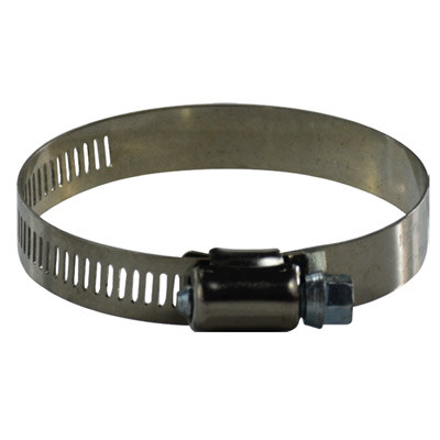 #60 3-5/16" - 4-1/4" Inner Diameter Range -  Worm Gear Hose Clamp, 1/2 Wide Band, 611 Series Stainless Steel