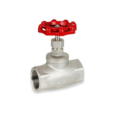 2 in. NPT Threaded Globe Valve, 200# CWP, 125# WSP 316 Stainless Steel Valve