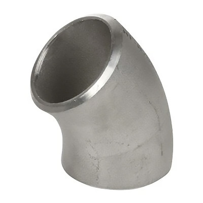 4 in. NPS - 45 Degree Elbow - Schedule 10 Welded - A/SA403 304/304L Stainless Steel Butt Weld Pipe Fitting - B16.9
