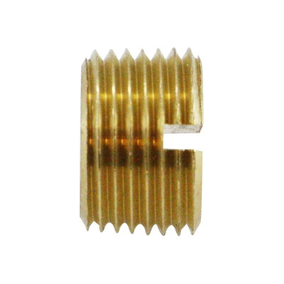 3/8 in. Slotted Head Plug - NPTF Threads - 1200 PSI Max - Brass Pipe Fitting