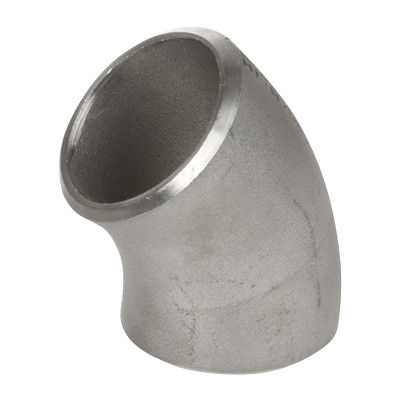 1 in. 45 Degree Elbow - SCH 80 - 304/304L Stainless Steel Butt Weld Pipe Fitting