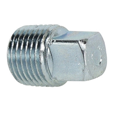 3/8 in. Square Head Plug Steel Pipe Fitting Hydraulic Adapter