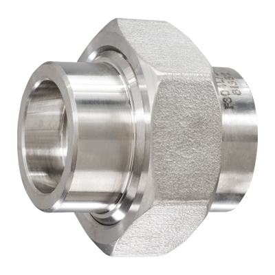 1 in. Socket Weld Union 316/316L 3000LB Forged Stainless Steel Pipe Fitting