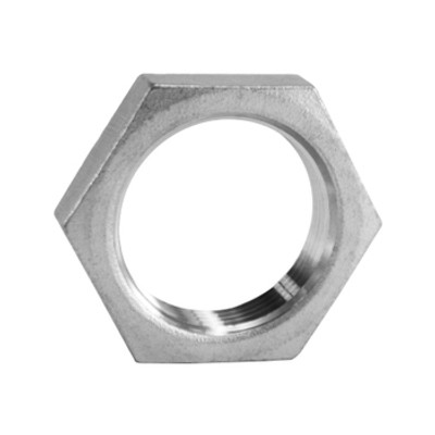1/8 in. NPS (Straight) Threaded - Hex Lock Nut - 150# Cast 304 Stainless Steel Pipe Fitting