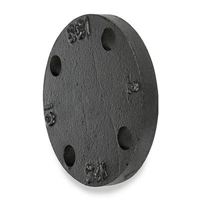 2-1/2 in. Blind Flange - Flat Face - (FF) - Black Ductile Iron 150# Blind Pipe Flange - (AWWA C110 / ASME B16.42)