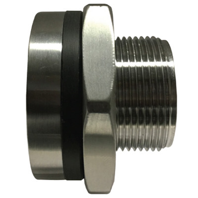 1 in. Bulkhead Coupling - 1450 PSI - NPT Threaded 316 Stainless Steel Tank Fitting Adapter