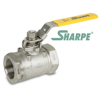 3/4 in. 316 Stainless Steel 6000 WOG Full Port Seal Welded Threaded Ball Valve Sharpe Valves Series 50F767