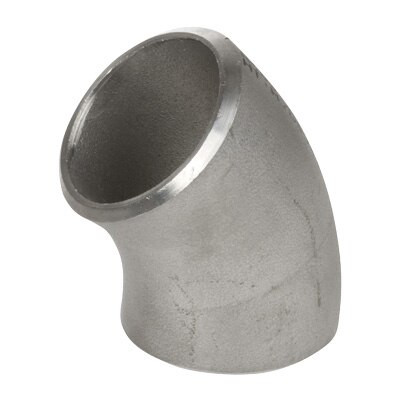 2 in. 45 Degree Elbow - Schedule 10 Welded - 304/304L Stainless Steel Butt Weld Pipe Fitting
