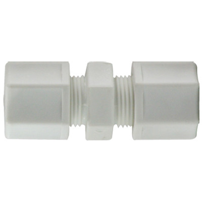 1/4 in. Polypropylene Compression Union Connector, FDA & NSF Listed