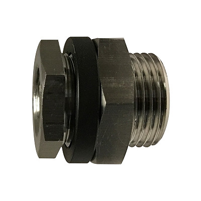 3/8 in. FIP Bulkhead Coupling, 1450-2175 PSI, NPT Threaded, 316L Stainless Steel